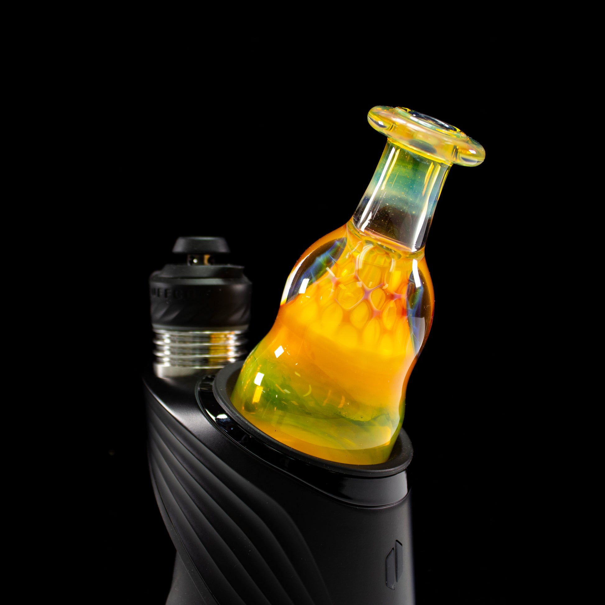 Catfish Glass Fumed Lip Honeycomb Dry Top #CAF37 - Planet Caravan