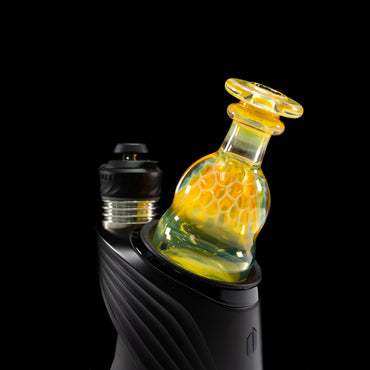 Catfish Glass Fumed Lip Honeycomb Dry Top #CAF28 - Planet Caravan