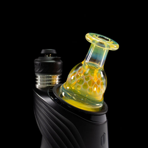 Catfish Glass Fumed Lip Honeycomb Dry Top CAF17 Vaporizer Attachments | Planet Caravan