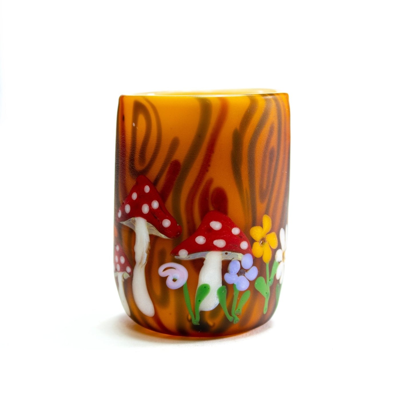Sarita Glass Sarita - Proxy Core Cup - Woodgrain & Amanita Heady Proxy Attachments | Planet Caravan