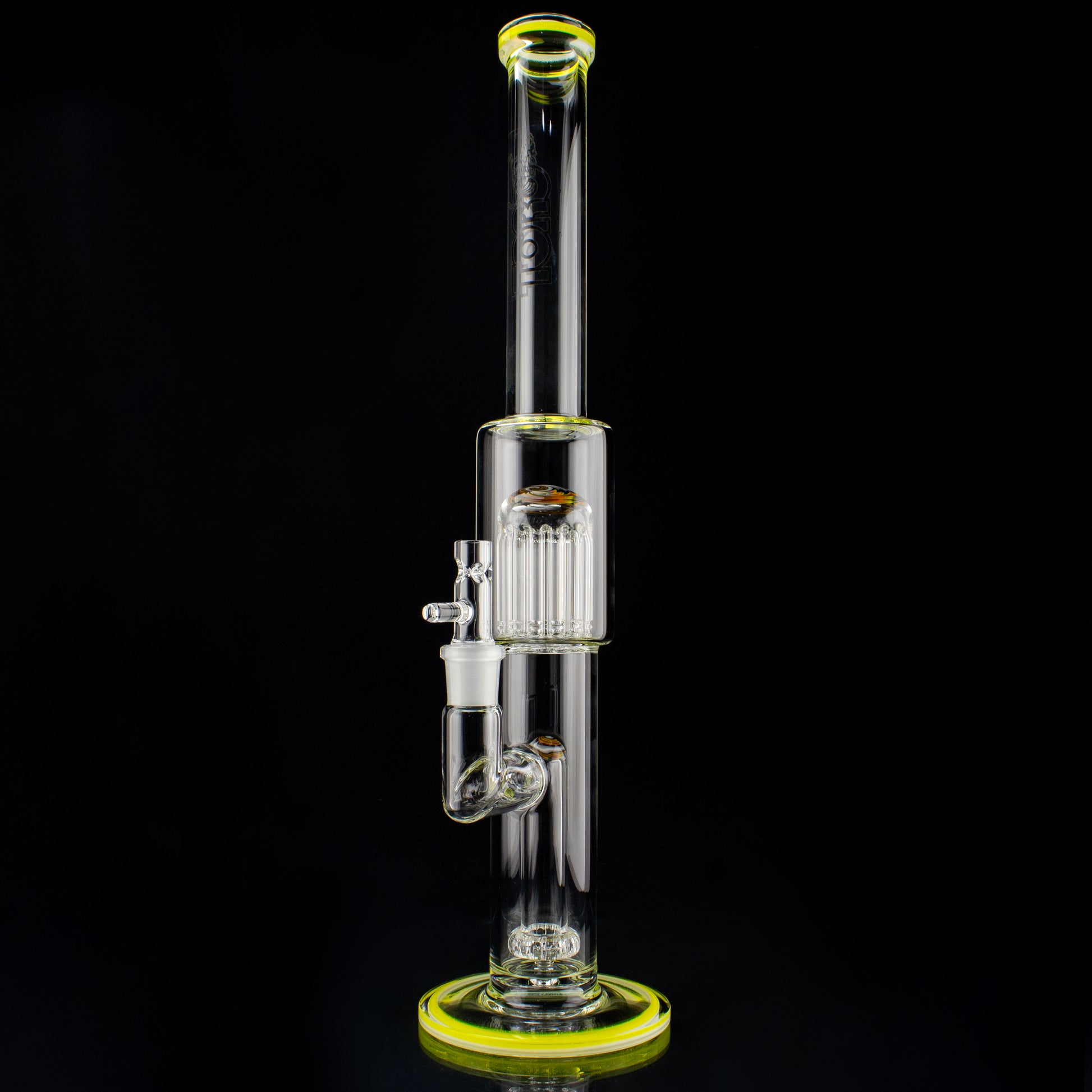 Toro Glass Yellow Accent Circ/13 Arm Tube with Reversal Caps - Planet Caravan