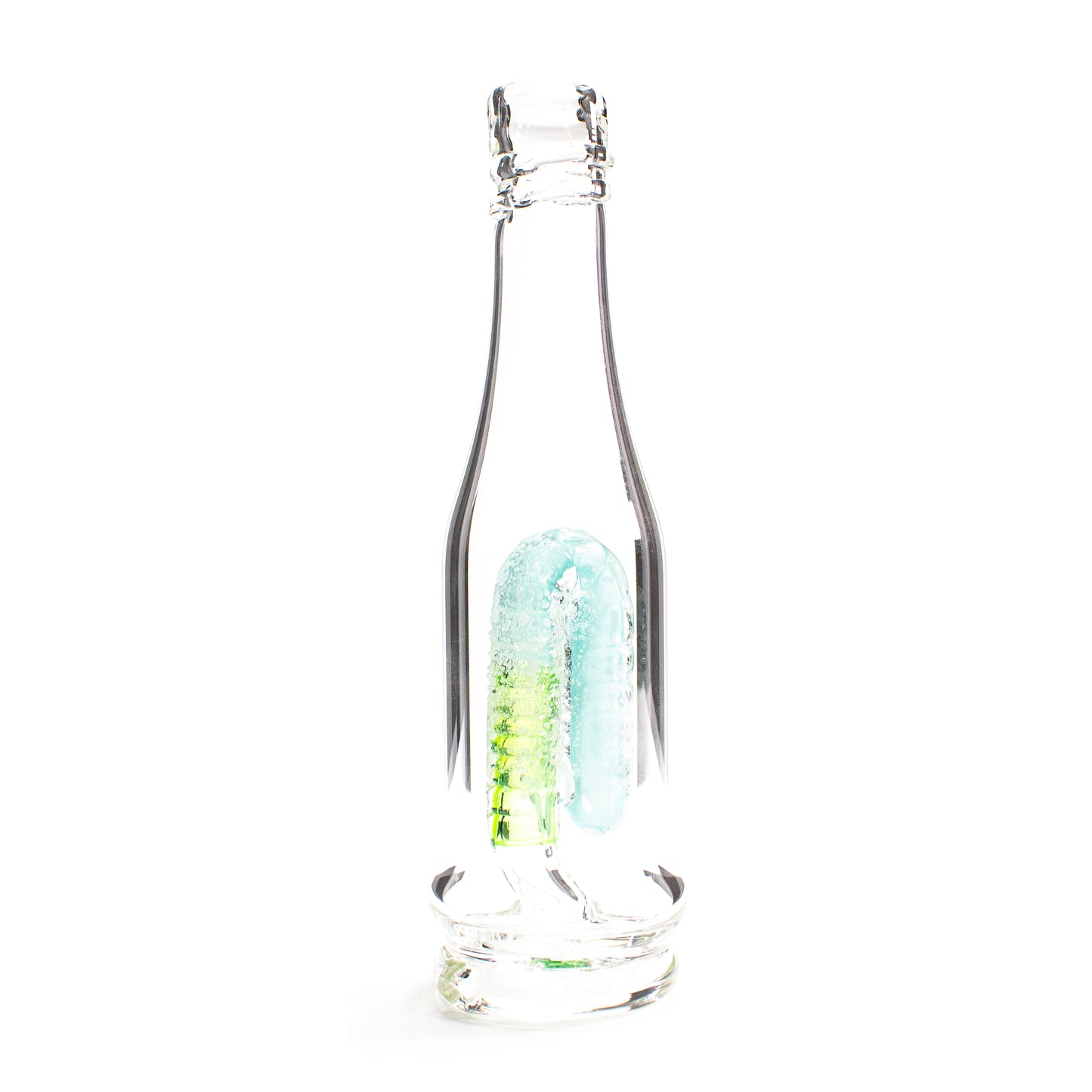Green & Aqua Candy Bottle Peak Top #EMP459