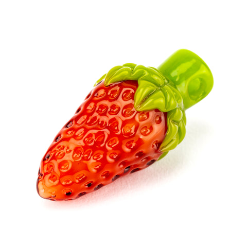 Strawberry Glass Strawberry Pendant #STR04 - Planet Caravan