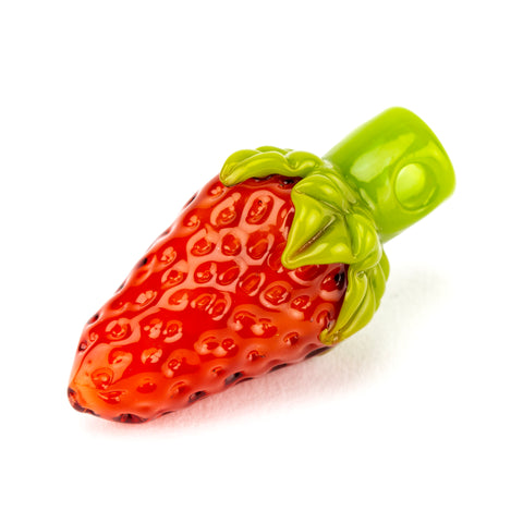 Strawberry Glass Strawberry Pendant #STR05 - Planet Caravan