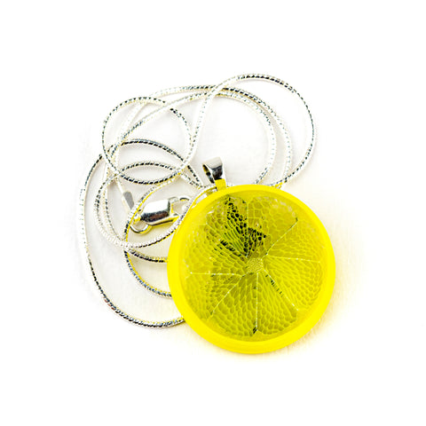 Steve Hagan Glass Lemon Citrus Pendant #HGN68 - Planet Caravan