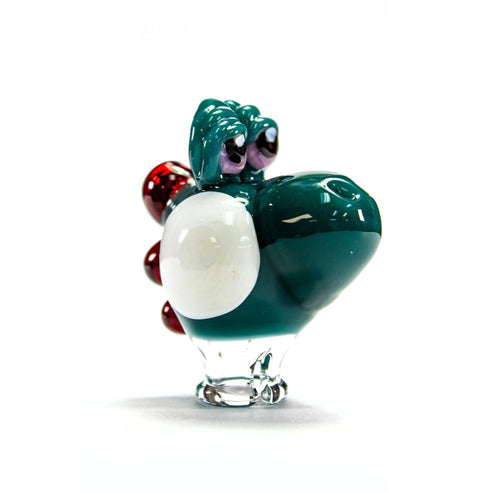 Willy Glass Guy Turquoise Yoshi Pivot Tip WGG13 Heady Pivot Accessories | Planet Caravan
