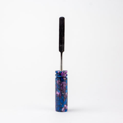 Hash Handles Amethyst Stones Resin Dabber Tool #HAH09 - Planet Caravan