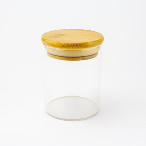 4oz Glass Stash Jar with Wood Lid