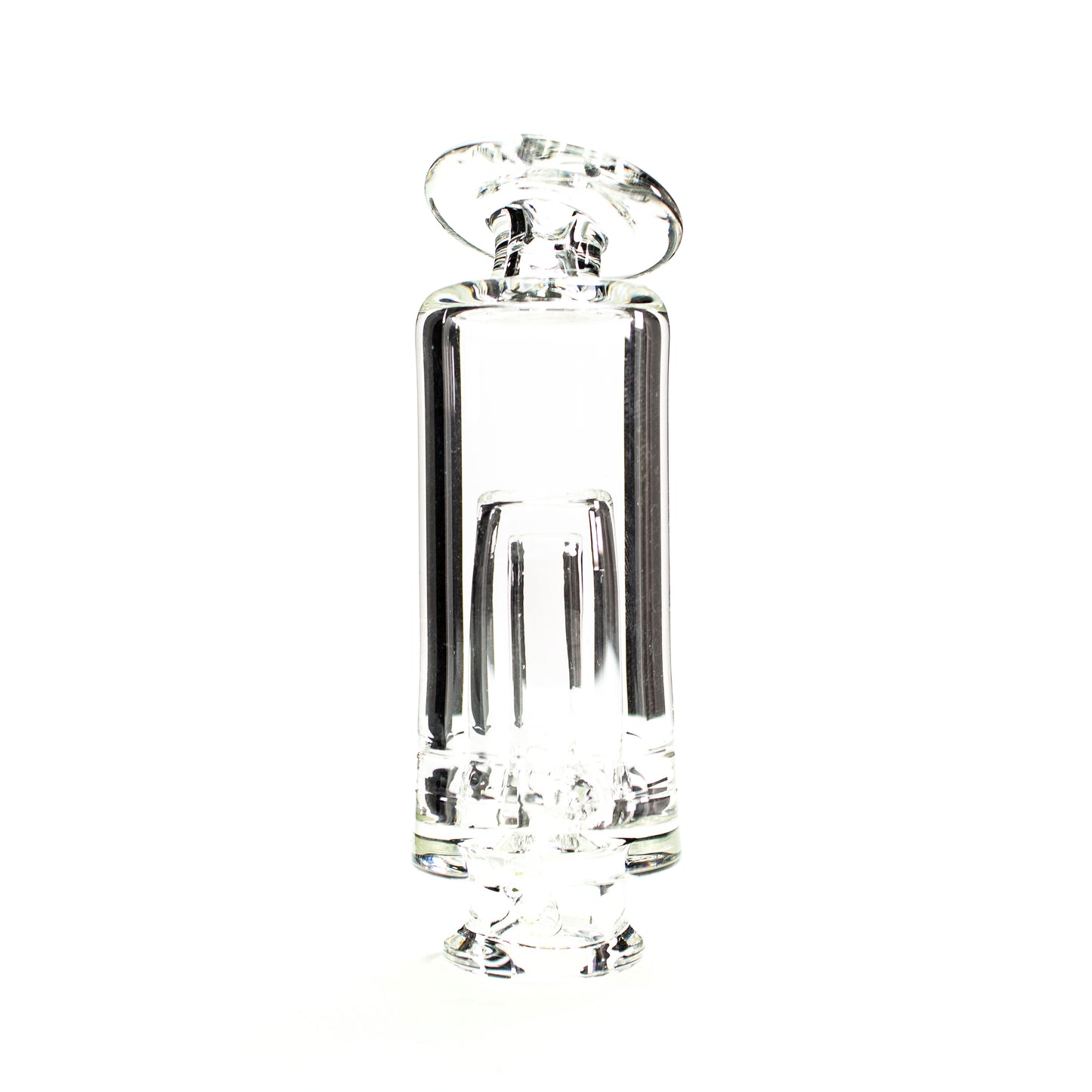 Slate Glass | Clear Kickback Core Bubbler