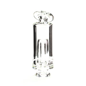 Slate Glass | Clear Kickback Core Bubbler