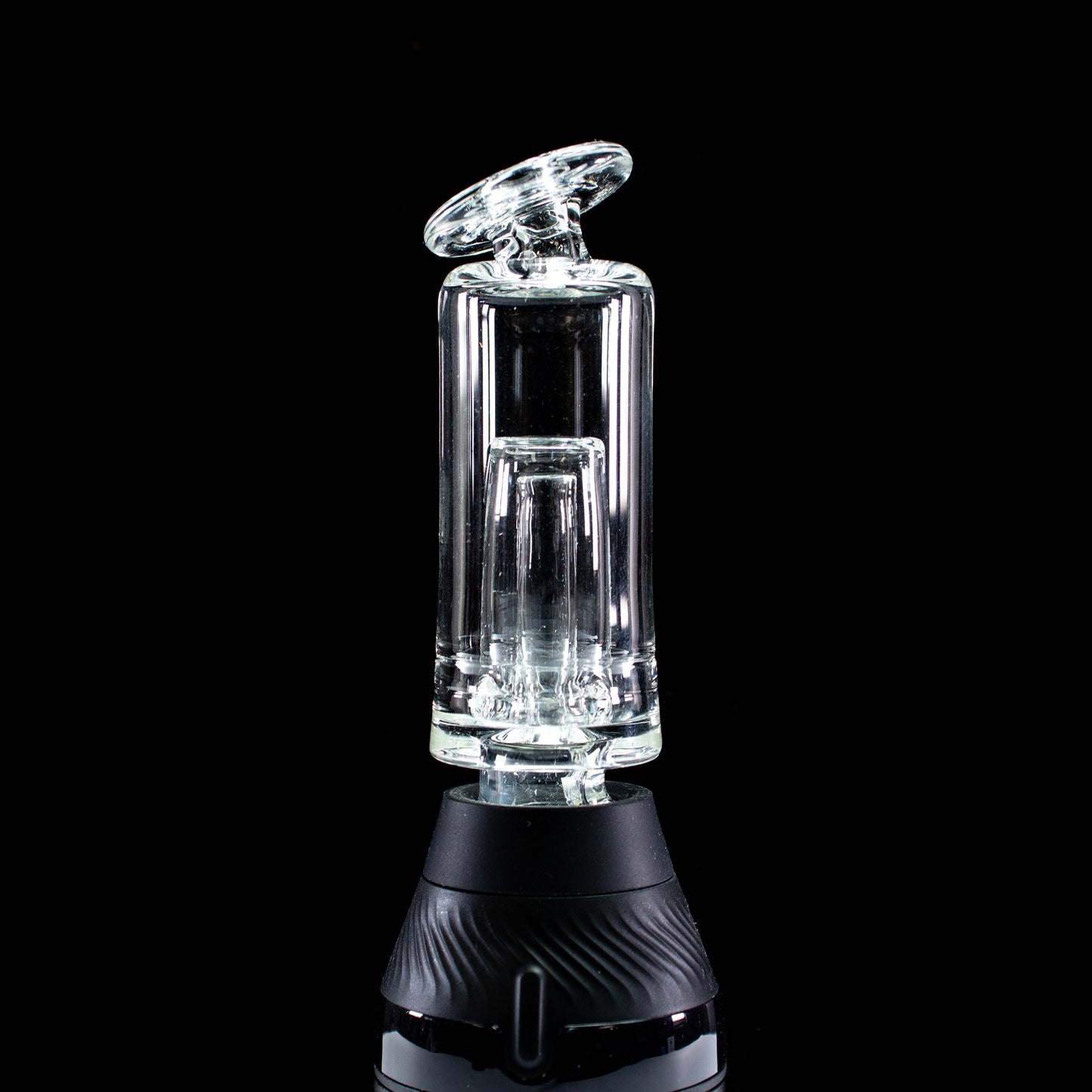 Slate Glass | Clear Kickback Core Bubbler