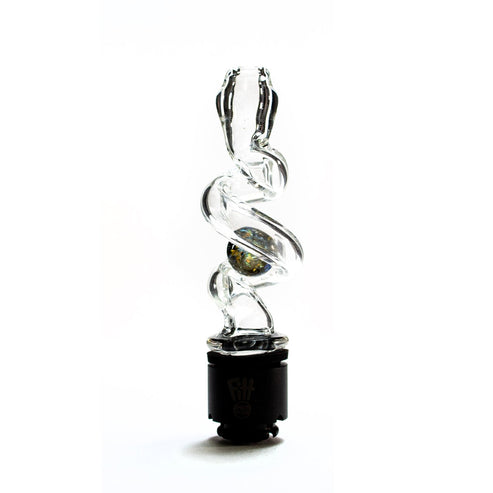 Sno Glass Dichro Marble Coil Pivot Tip SNO11 Heady Pivot Accessories | Planet Caravan