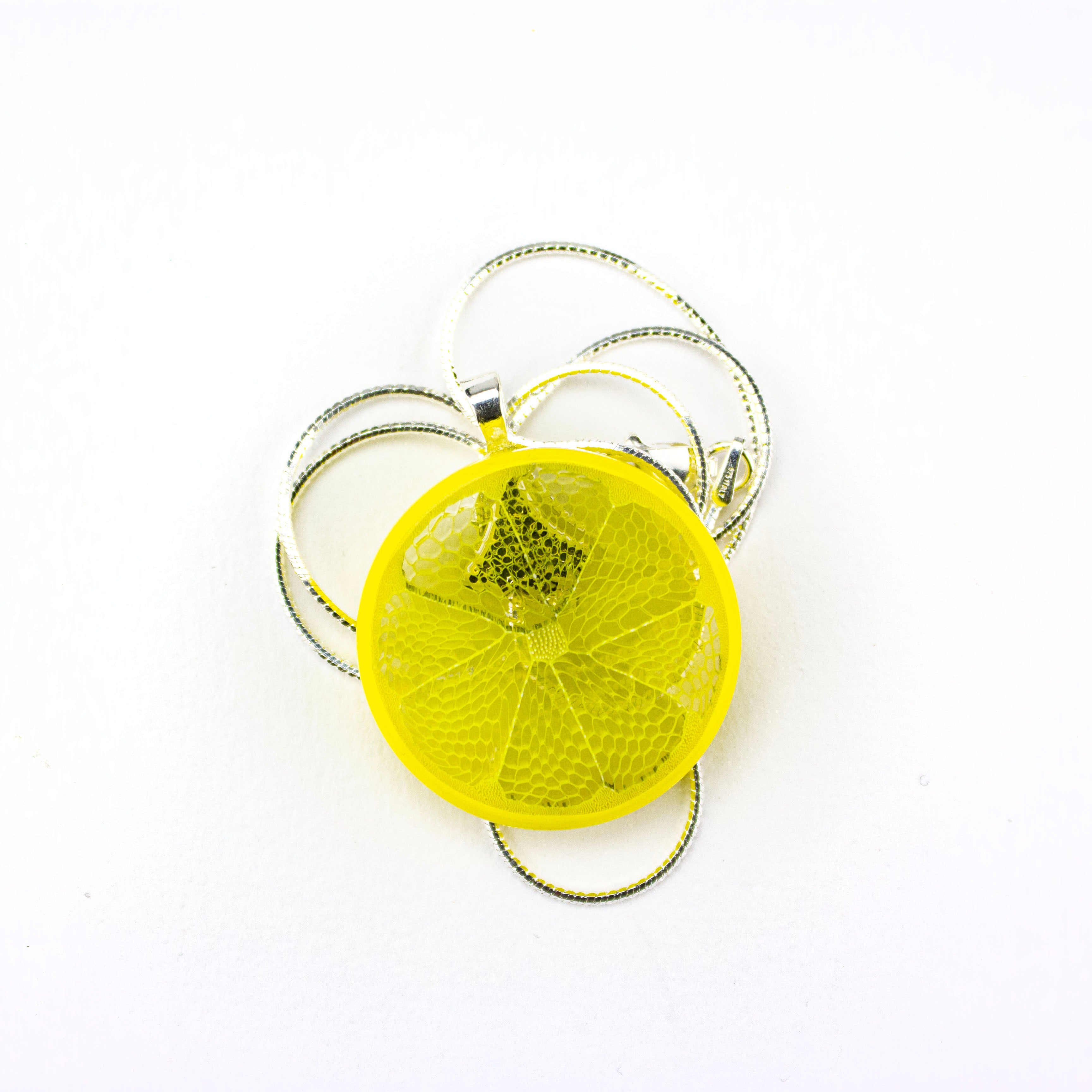 Steve Hagan Glass Lemon Slice Citrus Pendy #HGN75 - Planet Caravan