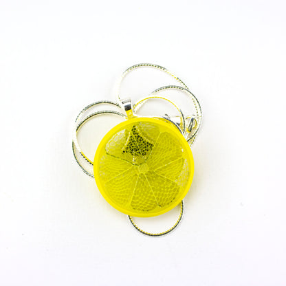 Steve Hagan Glass Lemon Slice Citrus Pendy #HGN75 - Planet Caravan