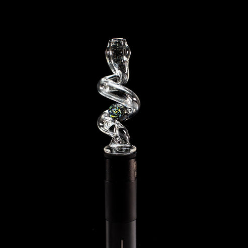 Sno Glass Dichro Marble Coil Pivot Tip SNO11 Heady Pivot Accessories | Planet Caravan