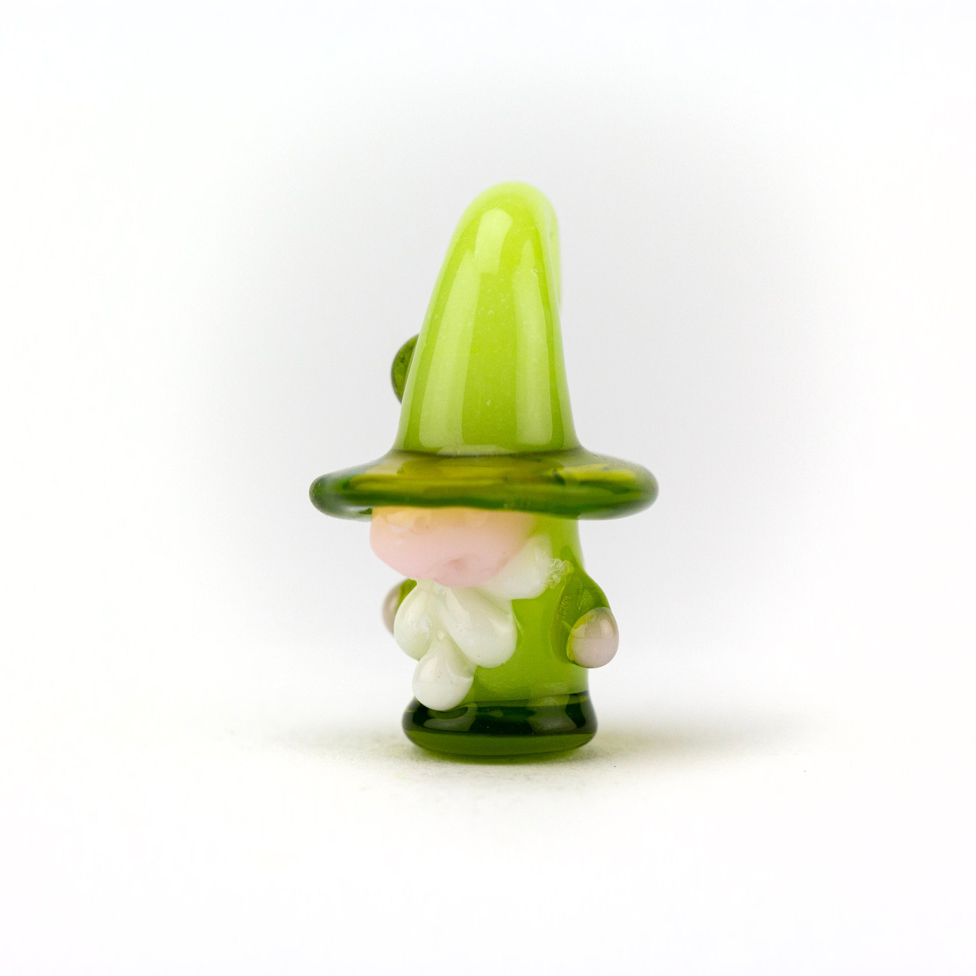 SRGlassworks Pistachio & Dense Opal Green Wizard Pendant #SRG49 - Planet Caravan
