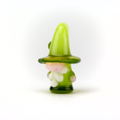 SRGlassworks Pistachio & Dense Opal Green Wizard Pendant #SRG49 - Planet Caravan