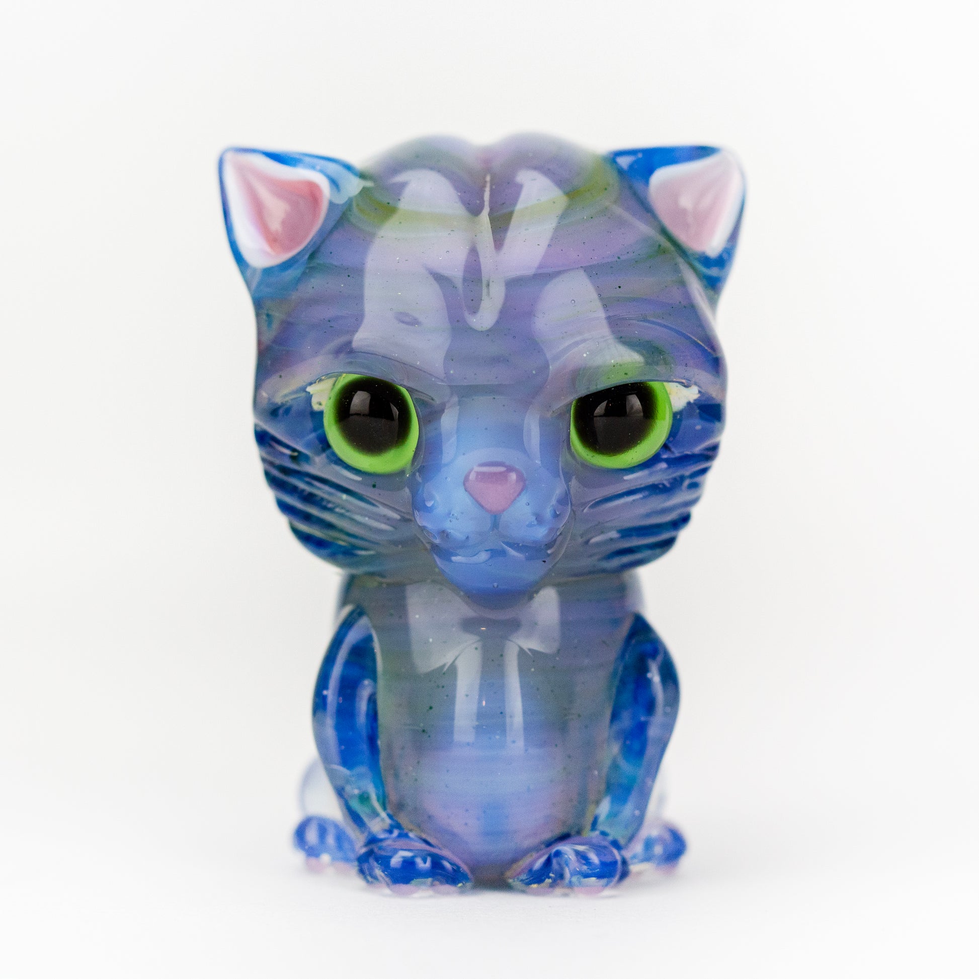 Belmont Glass Light Purple Kitty Pendy #BEL09 - Planet Caravan