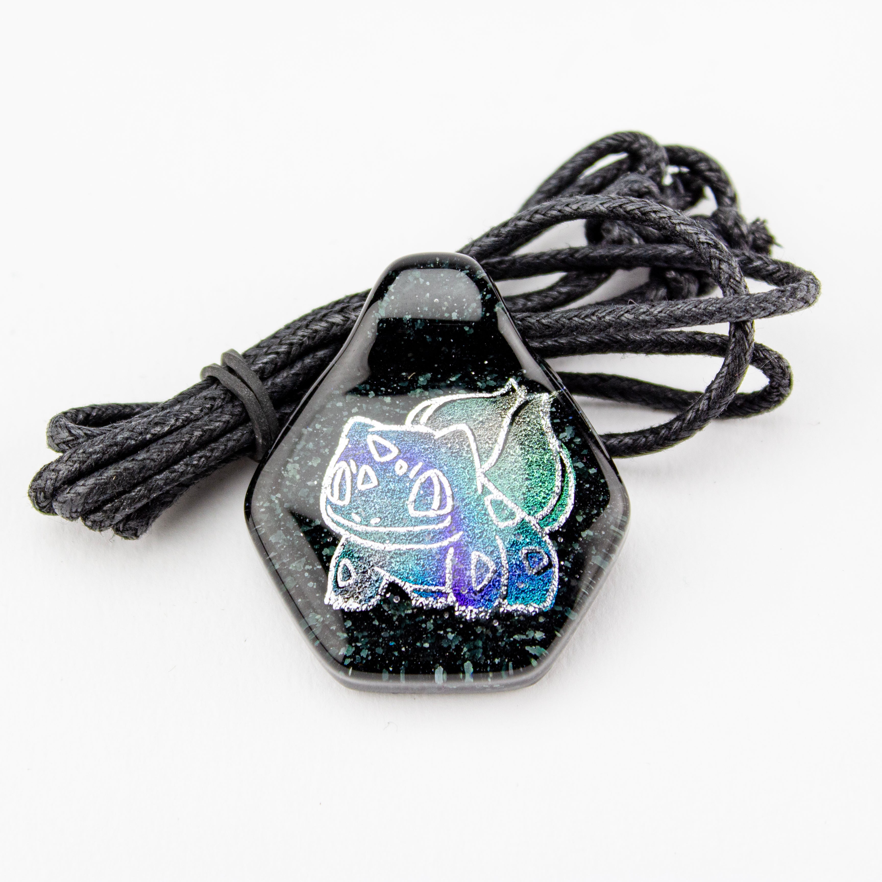 Darkevitrum Glass Dichro Bulbasaur Pendant #DRK30 - Planet Caravan