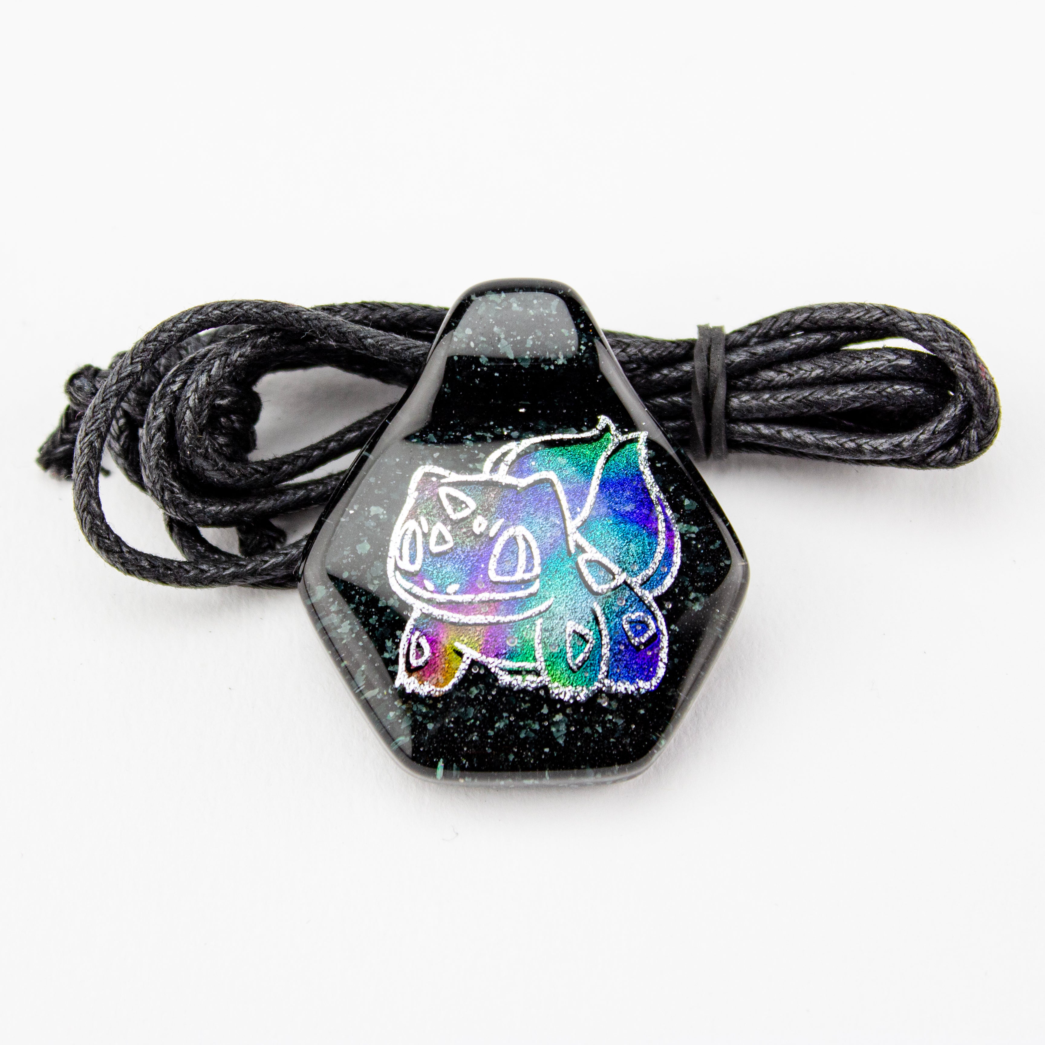 Darkevitrum Glass Dichro Bulbasaur Pendant #DRK31 - Planet Caravan