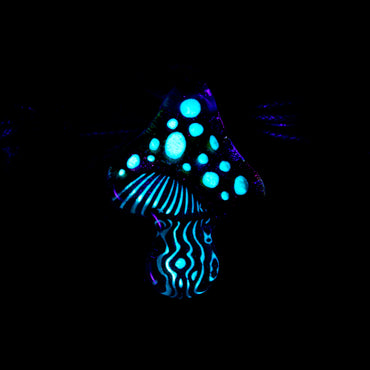 Darkevitrum Glass Dichro Mushroom Pendant #DRK037 - Planet Caravan