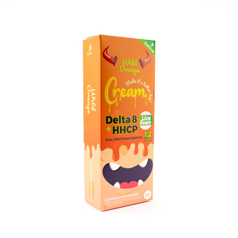 Cream Delta 8 Disposable Vape 1g - Planet Caravan