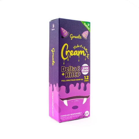 Cream Delta 8 Disposable Vape 1g - Planet Caravan