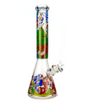 Wormhole Psychedelic Forest Beaker Bong #WH-106 - Planet Caravan