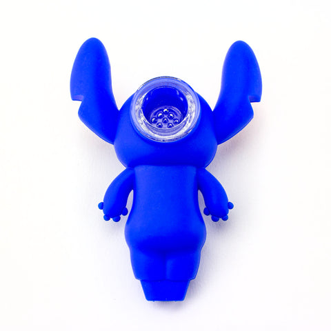 PX Blue Stitch Silicone Handpipe #H316 - Planet Caravan
