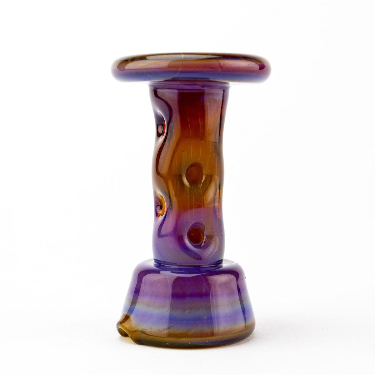 Durin Glass Amber Purple Cooling Tower Peak Dry Top DUR03 Vaporizer Attachments | Planet Caravan