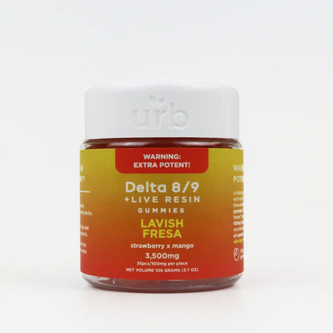 Urb Delta 8/9 + Live Resin Gummies 3500mg - Planet Caravan