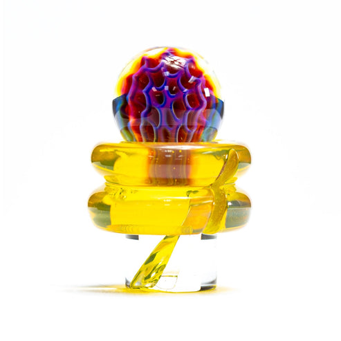One Trick Pony OTP | NS Yellow 3DXL Honeycomb Rockulus OTP716 Heady Carb Caps | Planet Caravan