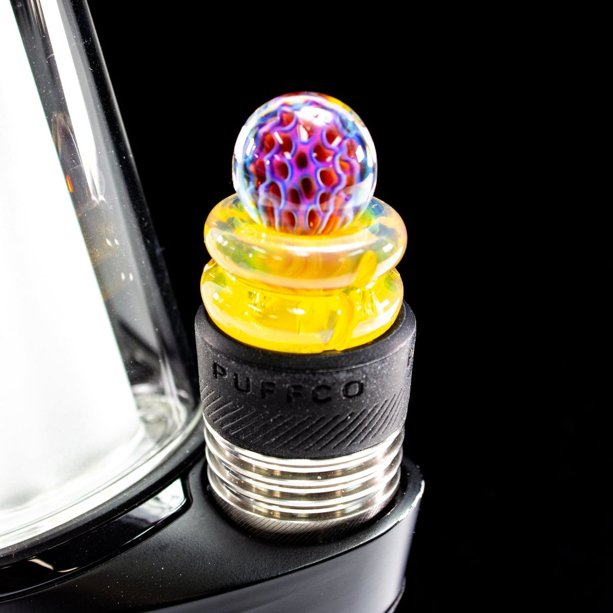 One Trick Pony OTP | NS Yellow 3DXL Honeycomb Rockulus OTP716 Heady Carb Caps | Planet Caravan