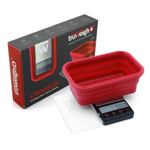 Truweigh Red Crimson Collapsible Bowl Scale - Planet Caravan