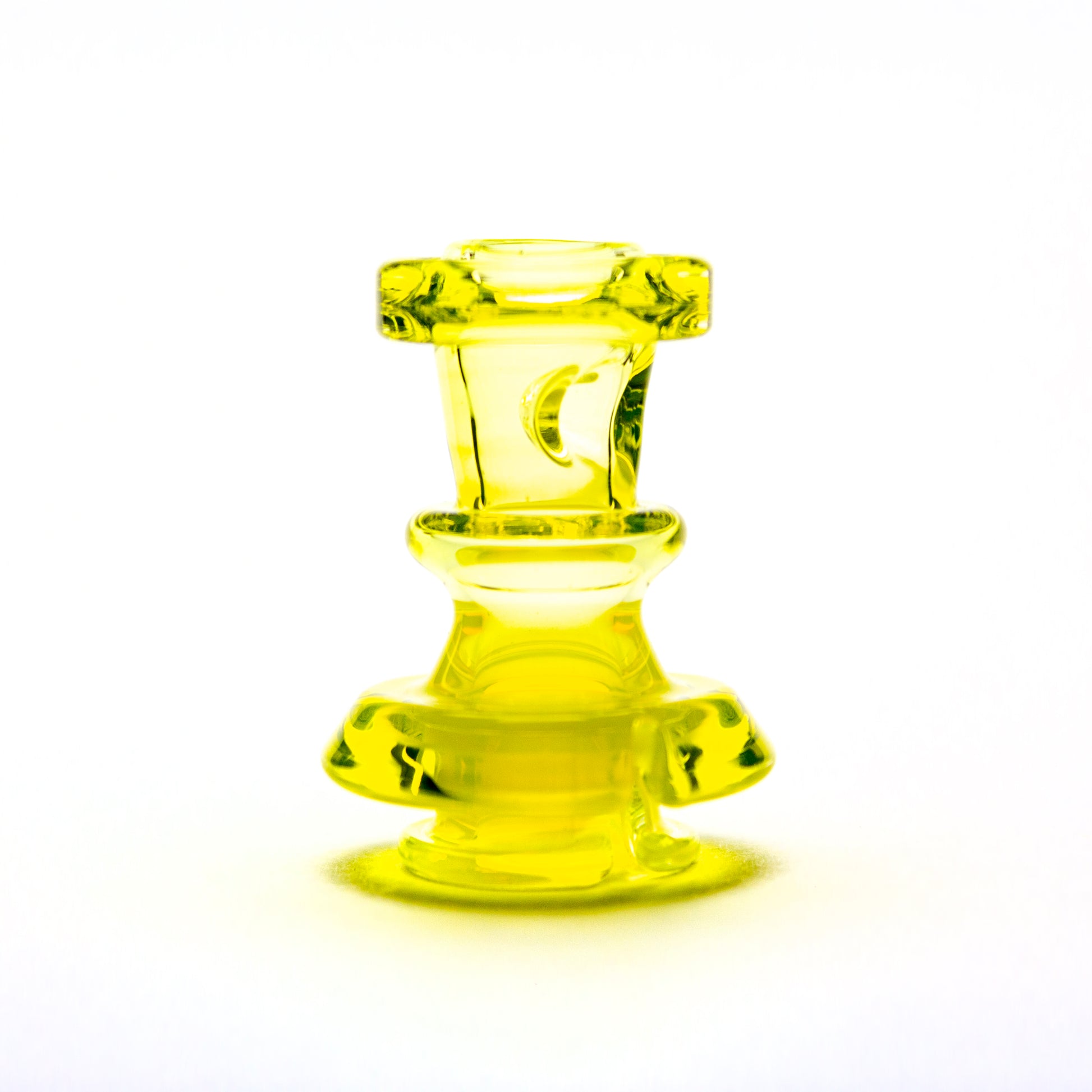 Twisted Boro Glass Dense Opal Yellow Pivot Tip #TWB09 - Planet Caravan
