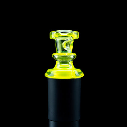 Twisted Boro Glass Dense Opal Yellow Pivot Tip #TWB09 - Planet Caravan