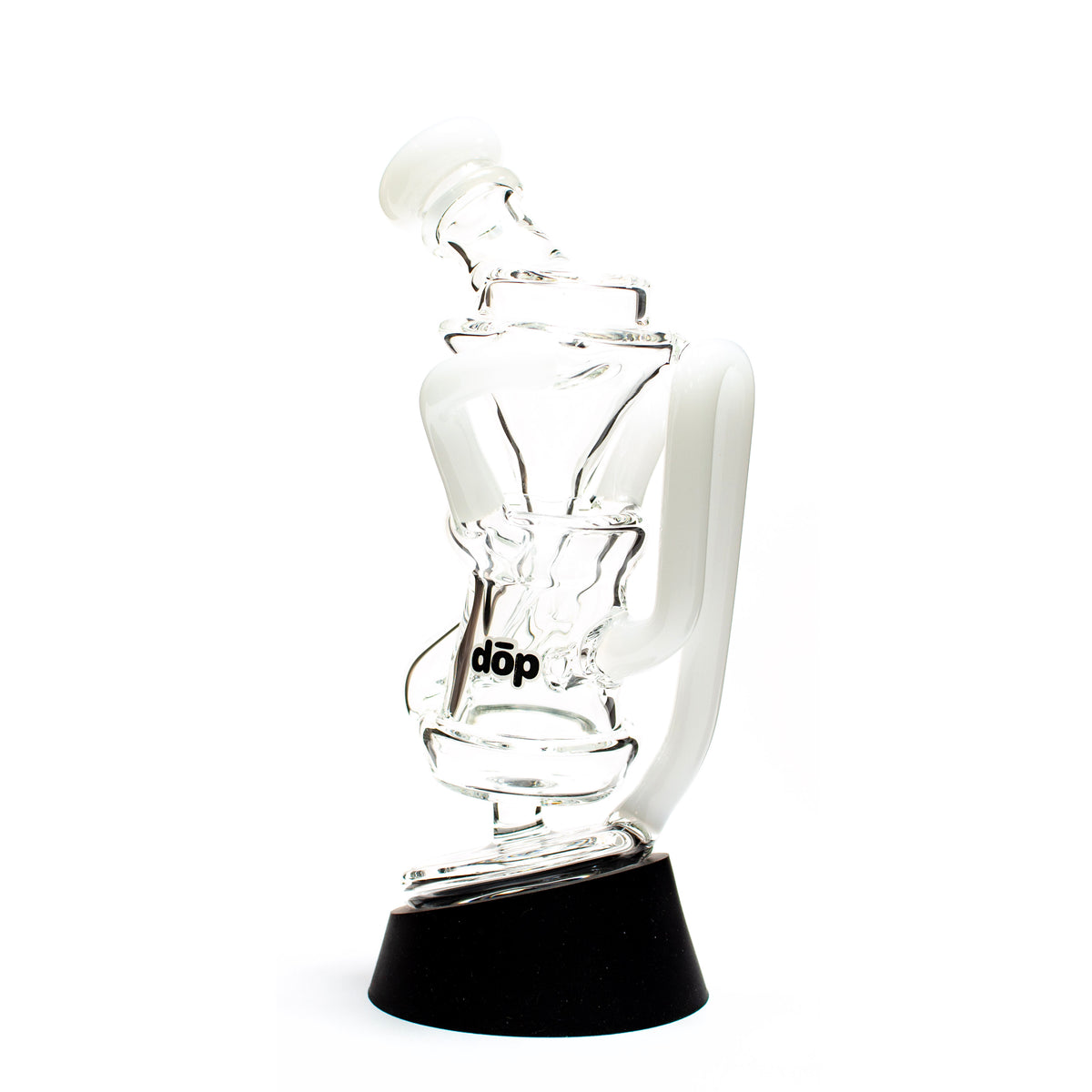 Dop Glass | Floating Cycler Peak Recycler Attachment - White