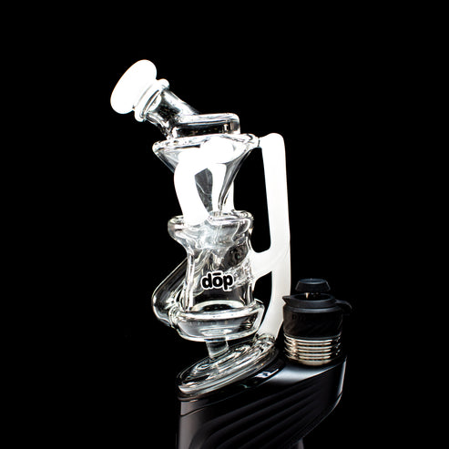Dop Glass | Floating Cycler Peak Recycler Attachment - White
