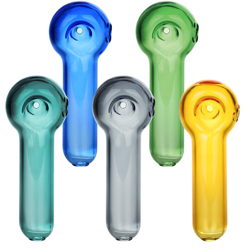 Pulsar Bright Bubble Glass Spoon Pipe 3.25" PP5317 Hand Pipes | Planet Caravan
