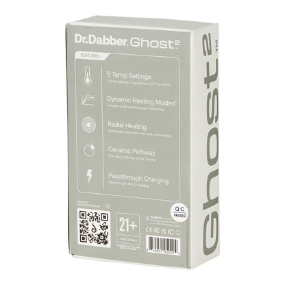 Dr. Dabber Dr Dabber - Electronic Rig - Ghost 2 - 1000mah - Black - Planet Caravan