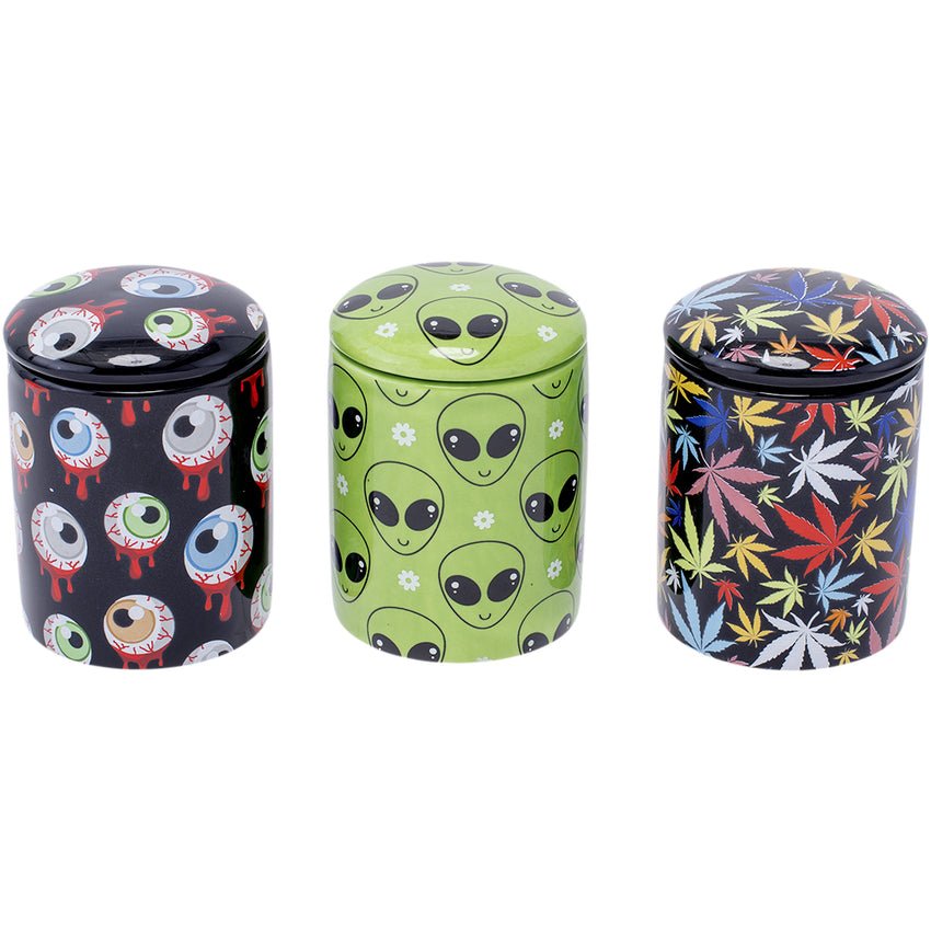 Fujima Fujima Ceramic Stash Jar 2.75" Storage | Planet Caravan