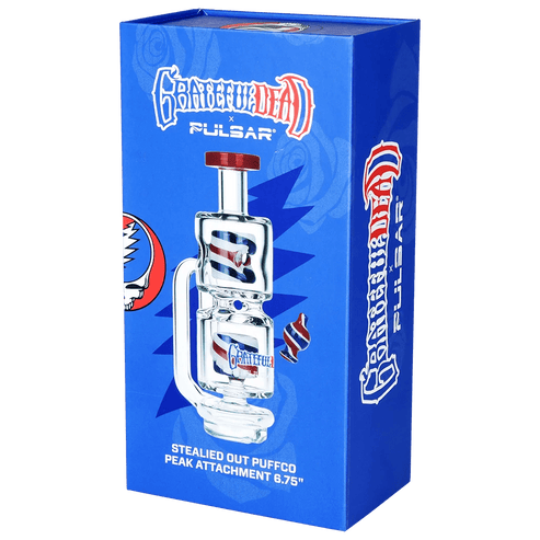 Pulsar Grateful Dead x Pulsar Sandblast Stealie Peak Top Vaporizer Attachments | Planet Caravan