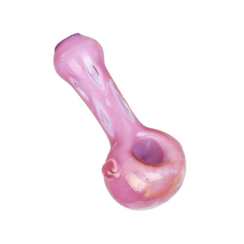 Pulsar Milky Spotted Glass Spoon Pipes 3.75"-4" PP6168 Hand Pipes | Planet Caravan