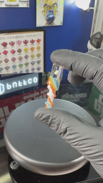 Rainbow & White WigWag 3DXL Opal Joystick Cap