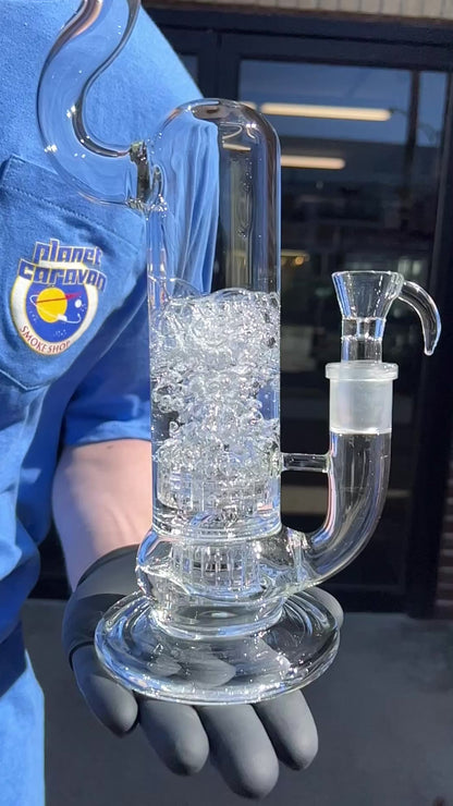 Clear Double Matrix Natty Neck Tube