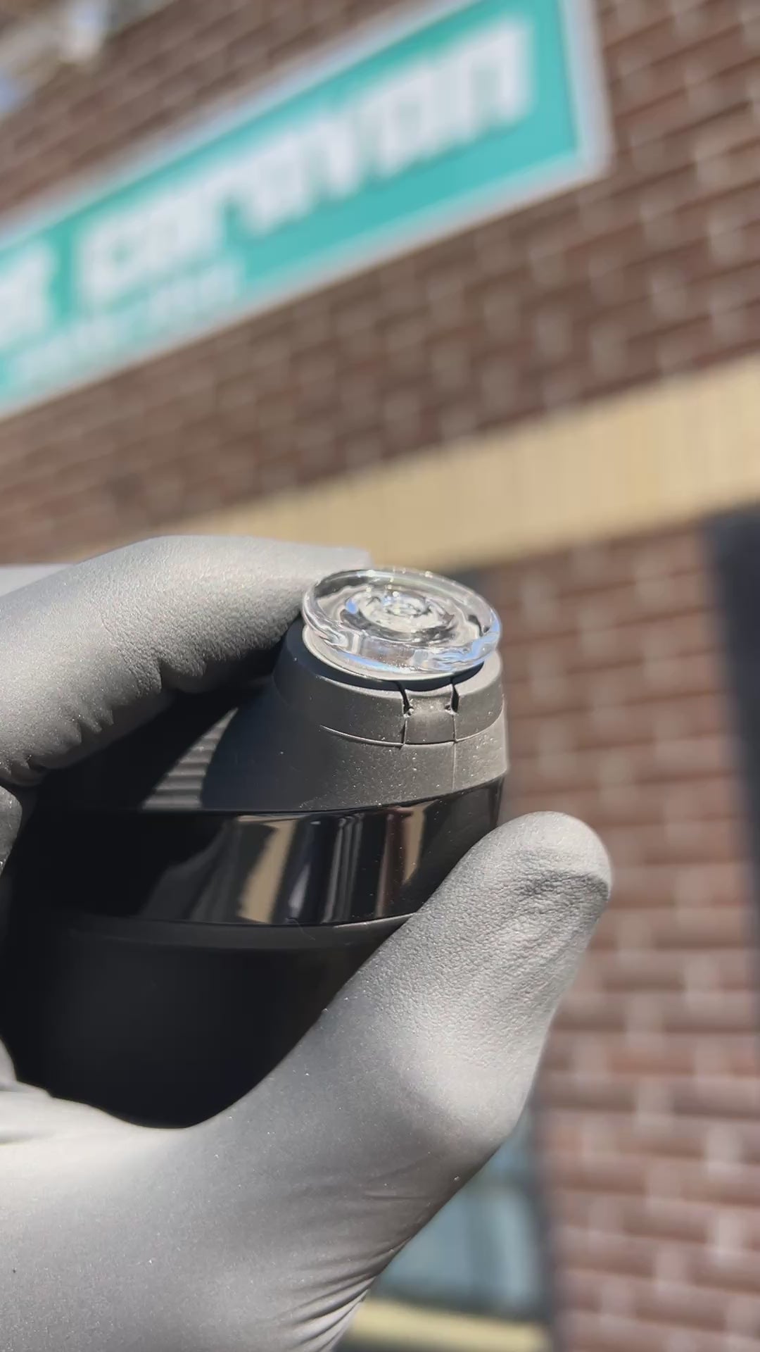 Bradley Miller Clear Joystick Spinner Cap for Puffco Peak V2