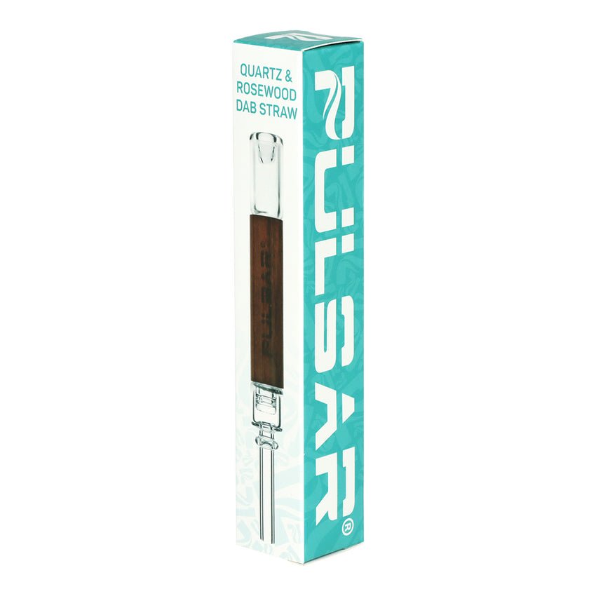 Pulsar Pulsar Quartz & Rosewood Deco Dab Straw Integrated Tip Nectar Collector | Planet Caravan