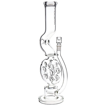 Pulsar Glass - 18" Swiss Perc Kink Neck Bong 14mm #WP1000