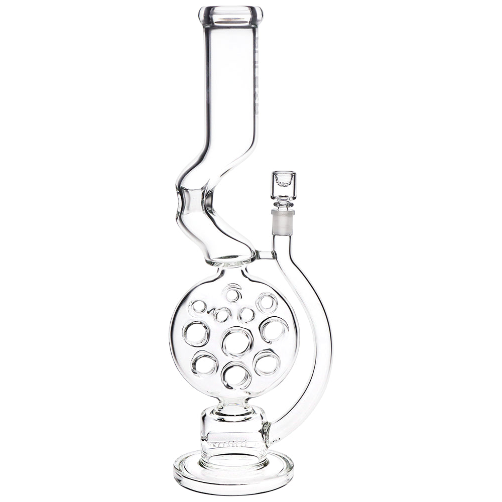 Pulsar Glass - 18" Swiss Perc Kink Neck Bong 14mm #WP1000