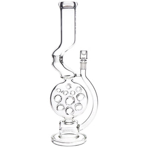 Pulsar Glass - 18" Swiss Perc Kink Neck Bong 14mm #WP1000
